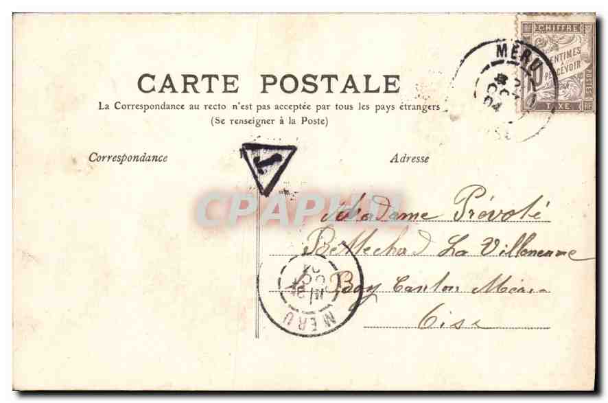 CPA Chalons sur Marne Le Canal  — Verso