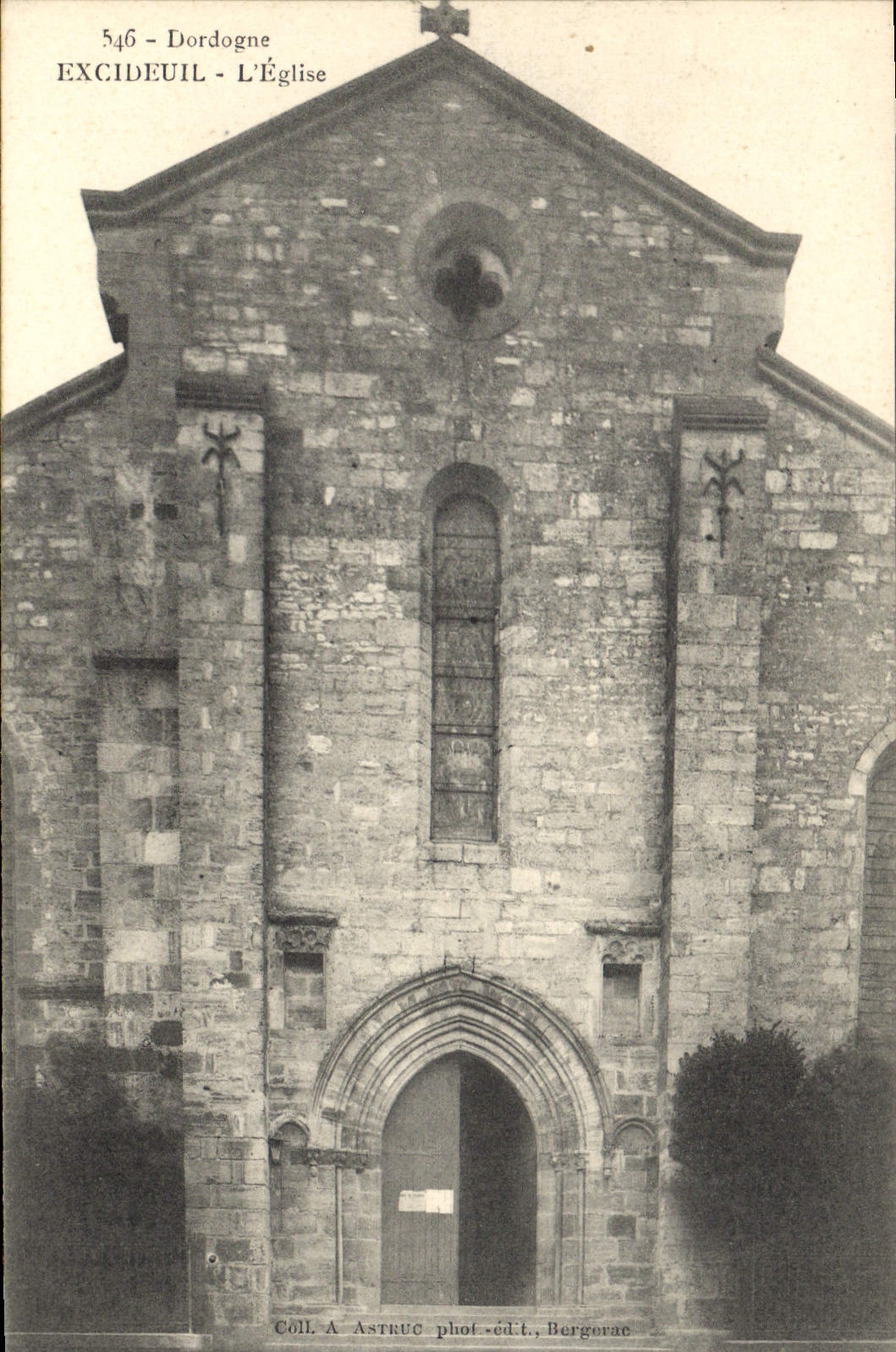 Excideuil - L'Église — Dordogne — Coll. A. Astruc phot.-édit., Bergerac