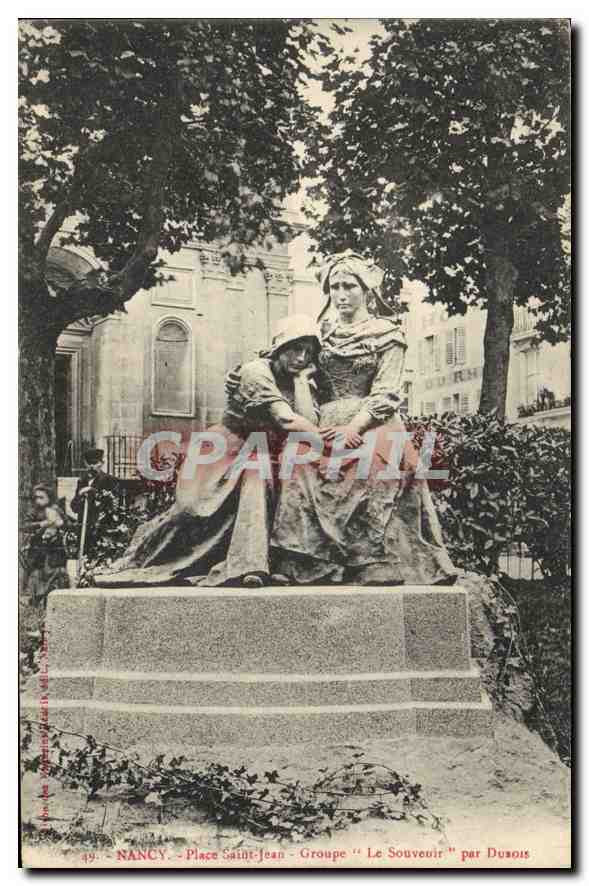 CPA Nancy Place Saint Jean Groupe Le Souvenir par Dusois 