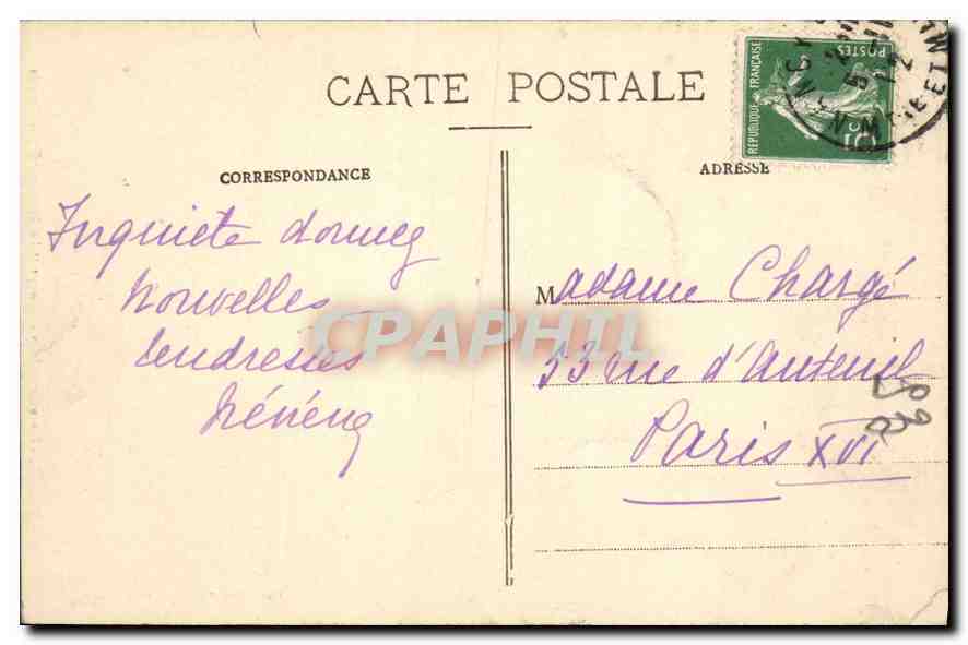 CPA Nancy Place Saint Jean Groupe Le Souvenir par Dusois  — Rückseite