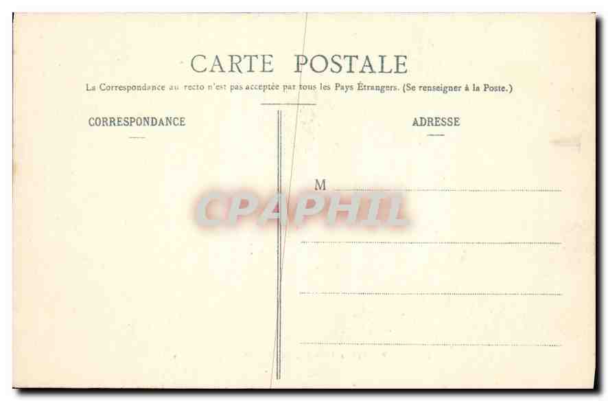CPA Nancy Arc de Triomphe vu de la Place de la Carriere  — Rückseite