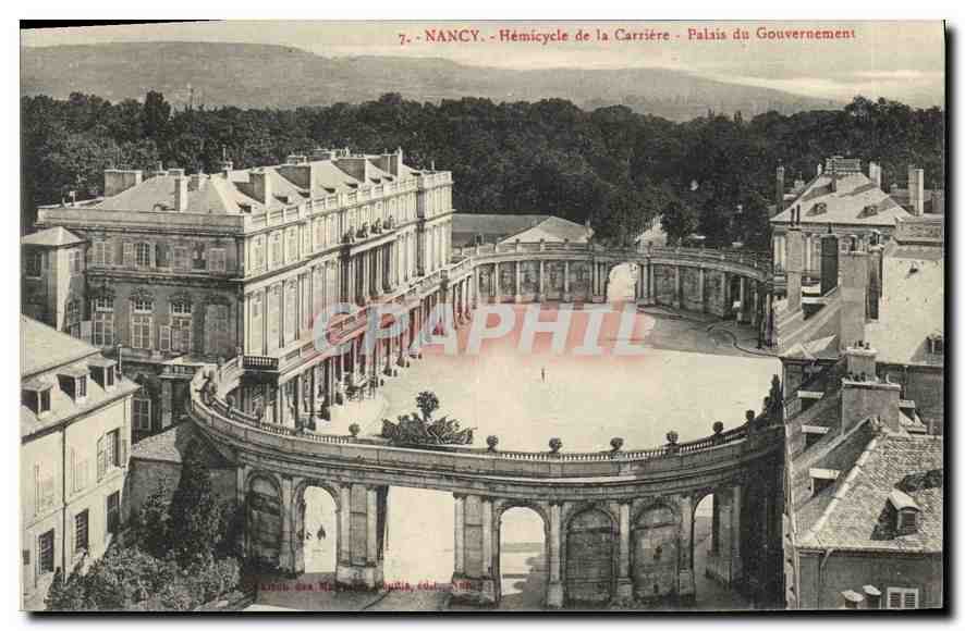 CPA Nancy Hemicycle de la Carriere Palais du Gouvernement 