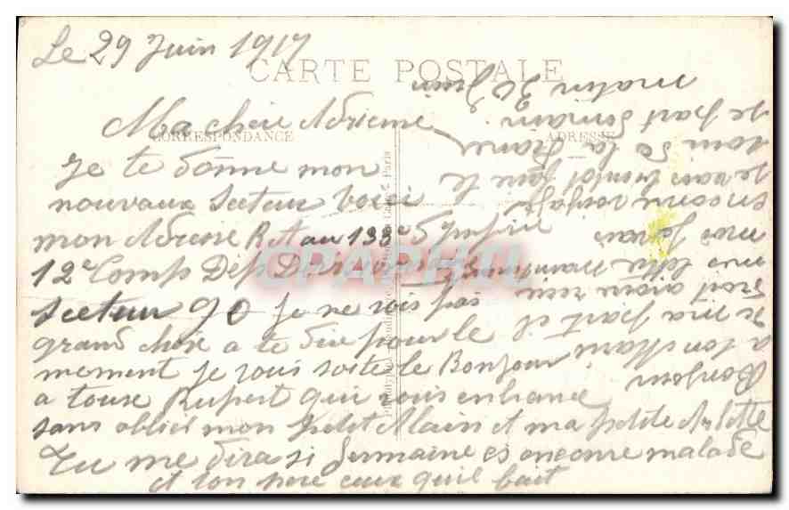 CPA La Grande Guerre 1914-1916 Pargny sur Saulx Ville detruite par l'armee du Kronprinz qui bombarda — Back