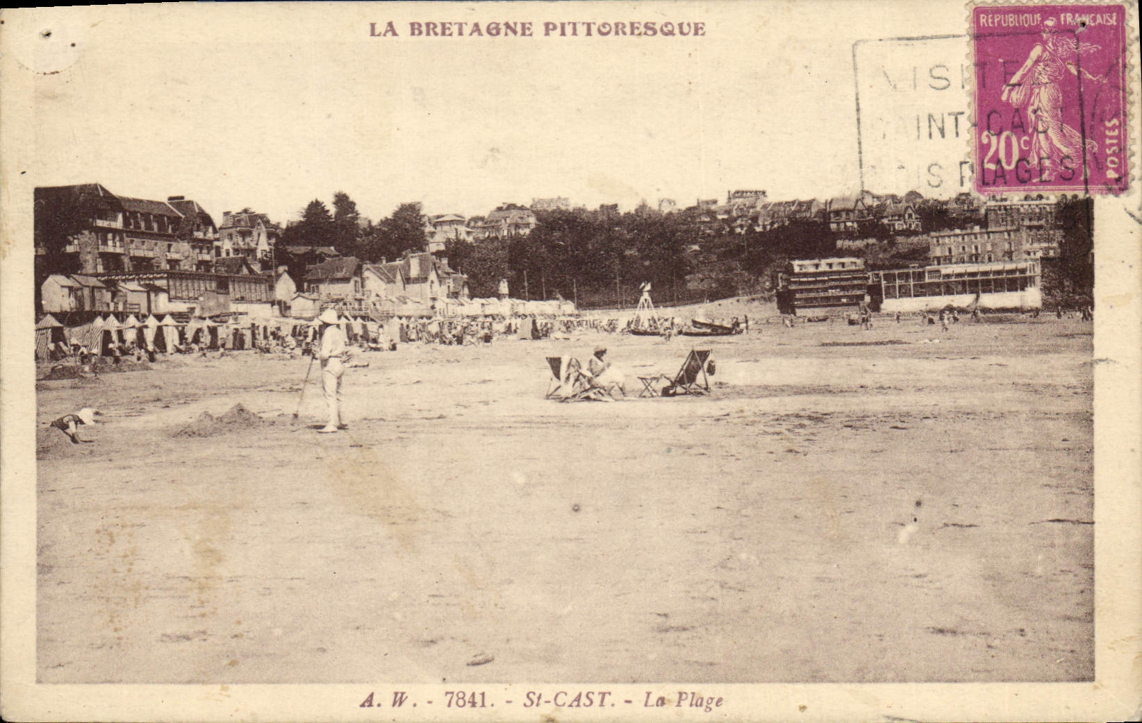 CPA La Bretagne Pittoresque St Cast La Plage 