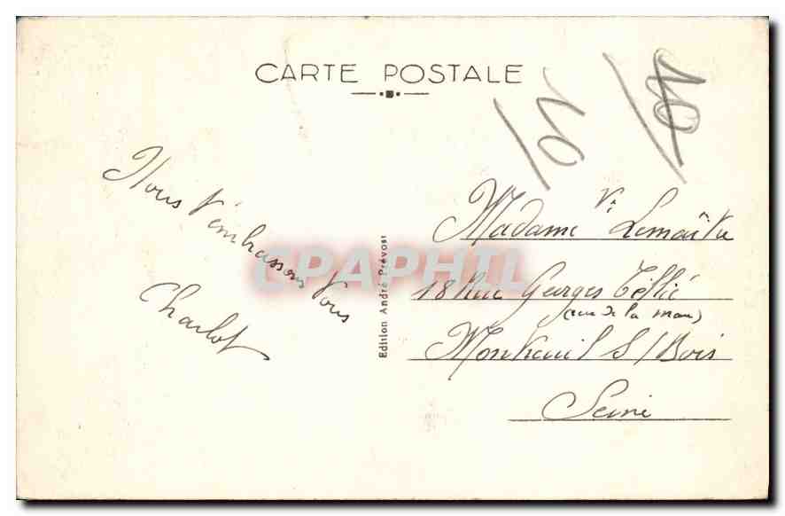 CPA Chatillon sur Seine Cote d'Or Le Chateau de Marmont  — Rückseite