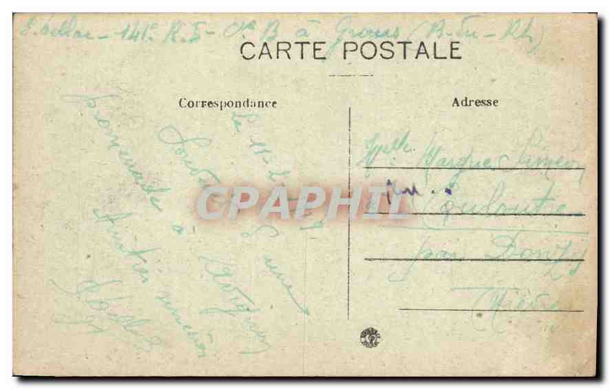 CPA Avignon Vue generale prise de la Breche de Pamparigouste a Villeneuve  — Back