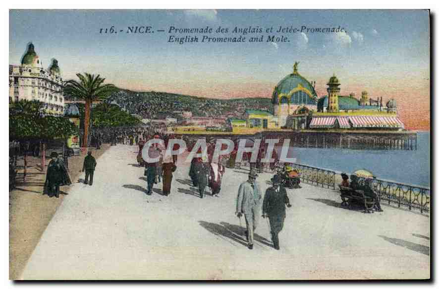 CPA Nice Promenade des Anglais et Jetee Promenade 