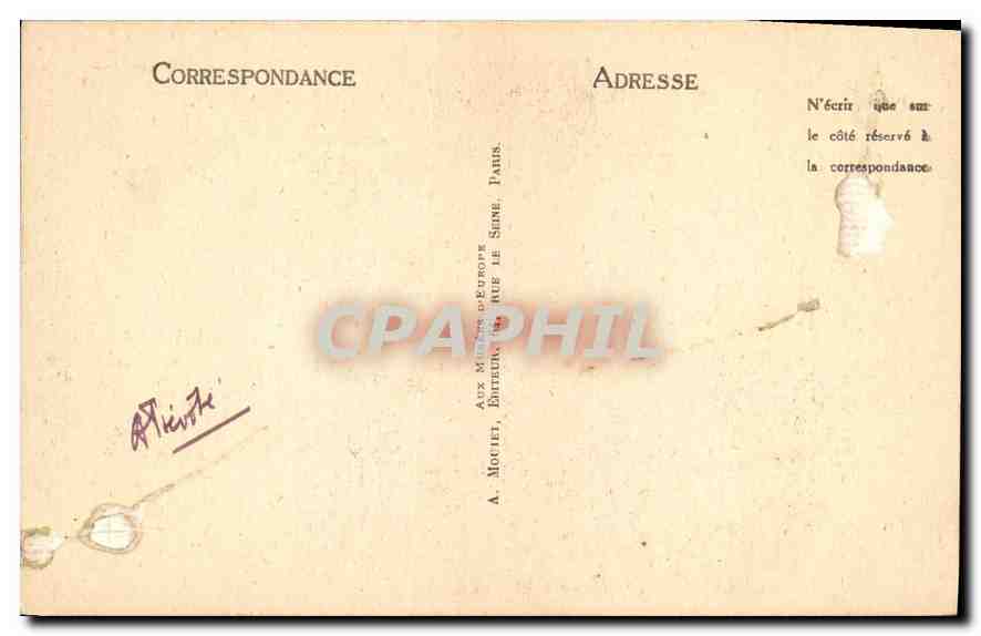 CPA Prise de la Bastille le 14 Julliet 1789  — Verso