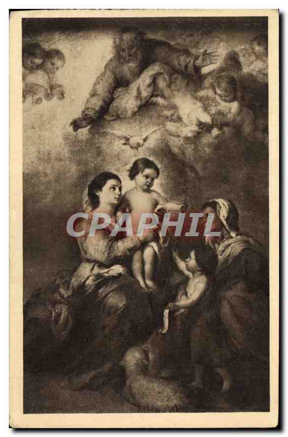 CPA Musee du Louvre Murillo La Sainte Famille 