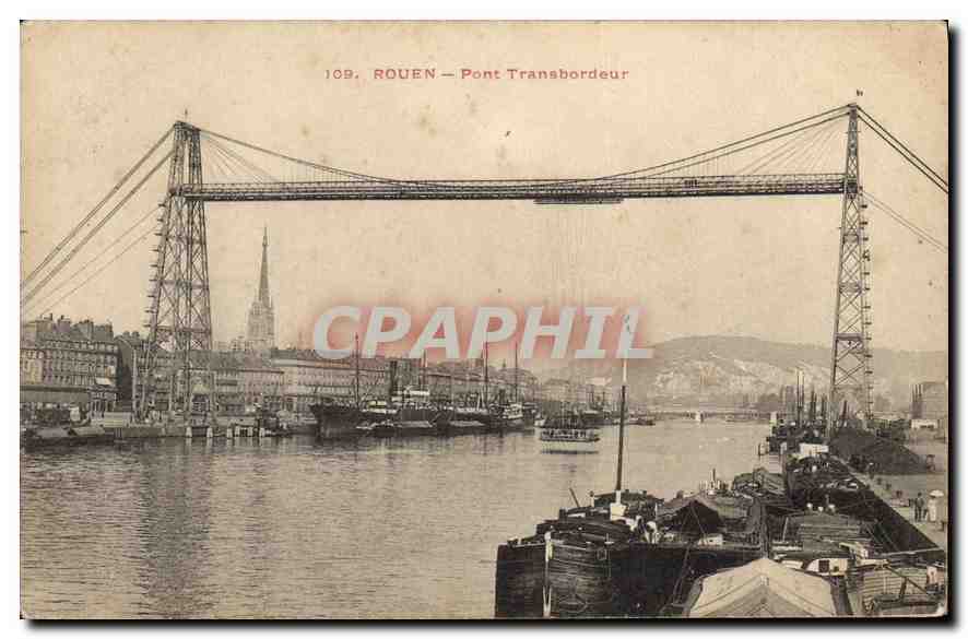 CPA Rouen Pont Transbordeur 