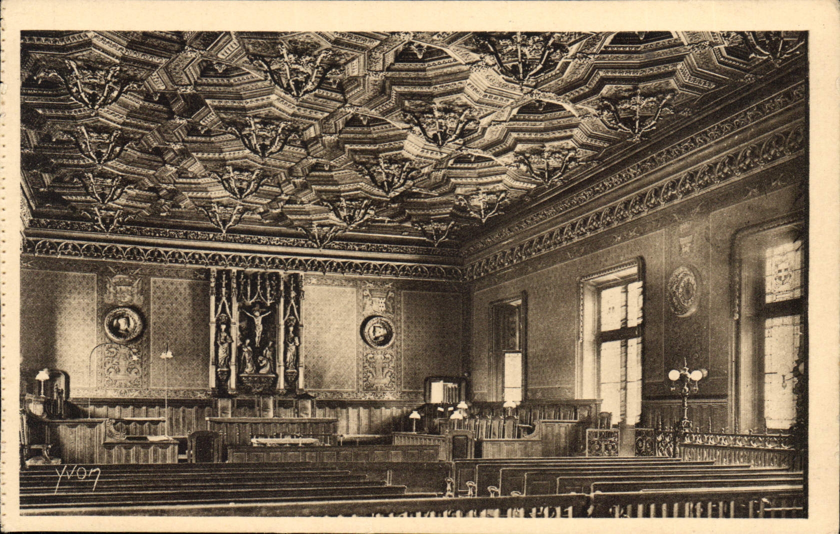CPA La Douce France Rouen Palais de Justice Salle des Seances du Parlement aujourd'hui Cour d'Assise