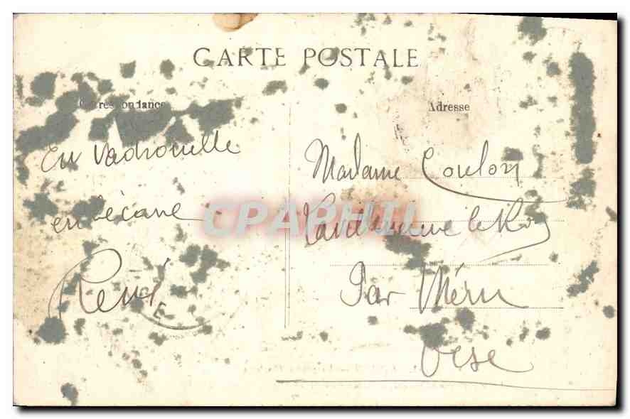 CPA Rouen La Grosse Horloge  — Verso
