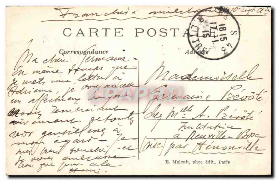 CPA Paris Pont d'Arcole et l'Hotel de Ville Bateau Peniche Maggi — Rückseite