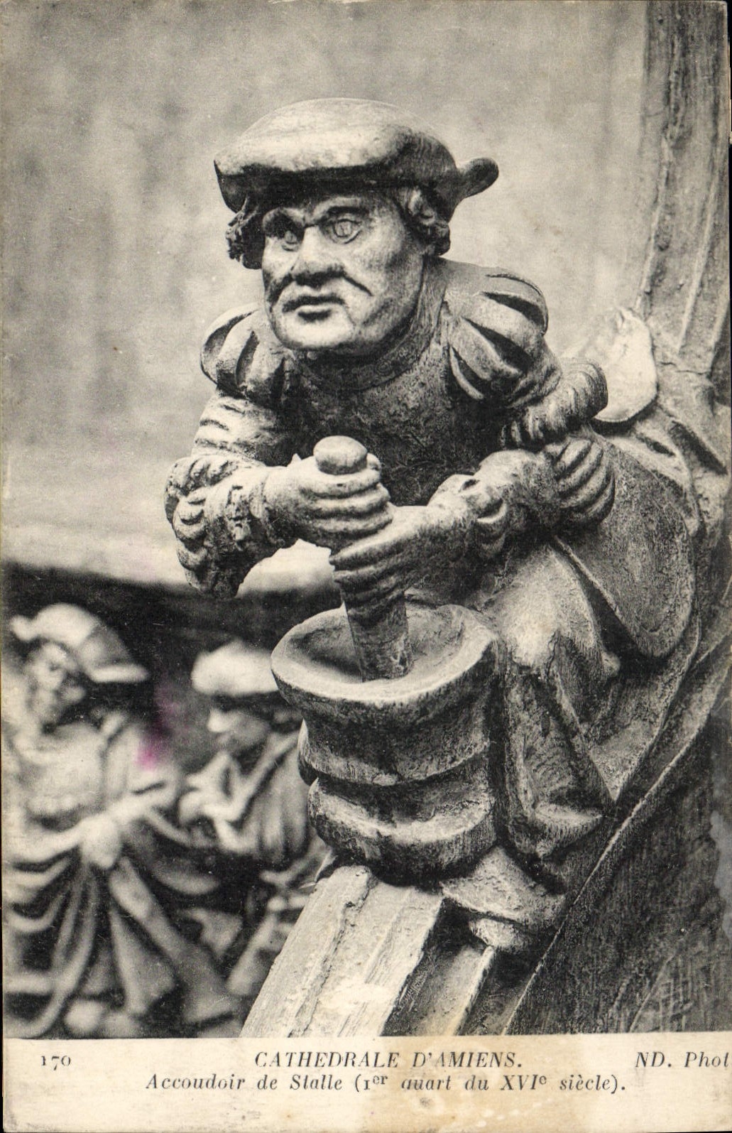 CPA Cathedrale d'Amiens Accoudoir de Stulle 