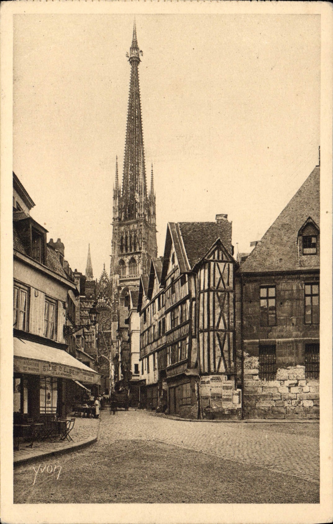 CPA La Douce France Rouen Vieilles Maisons 