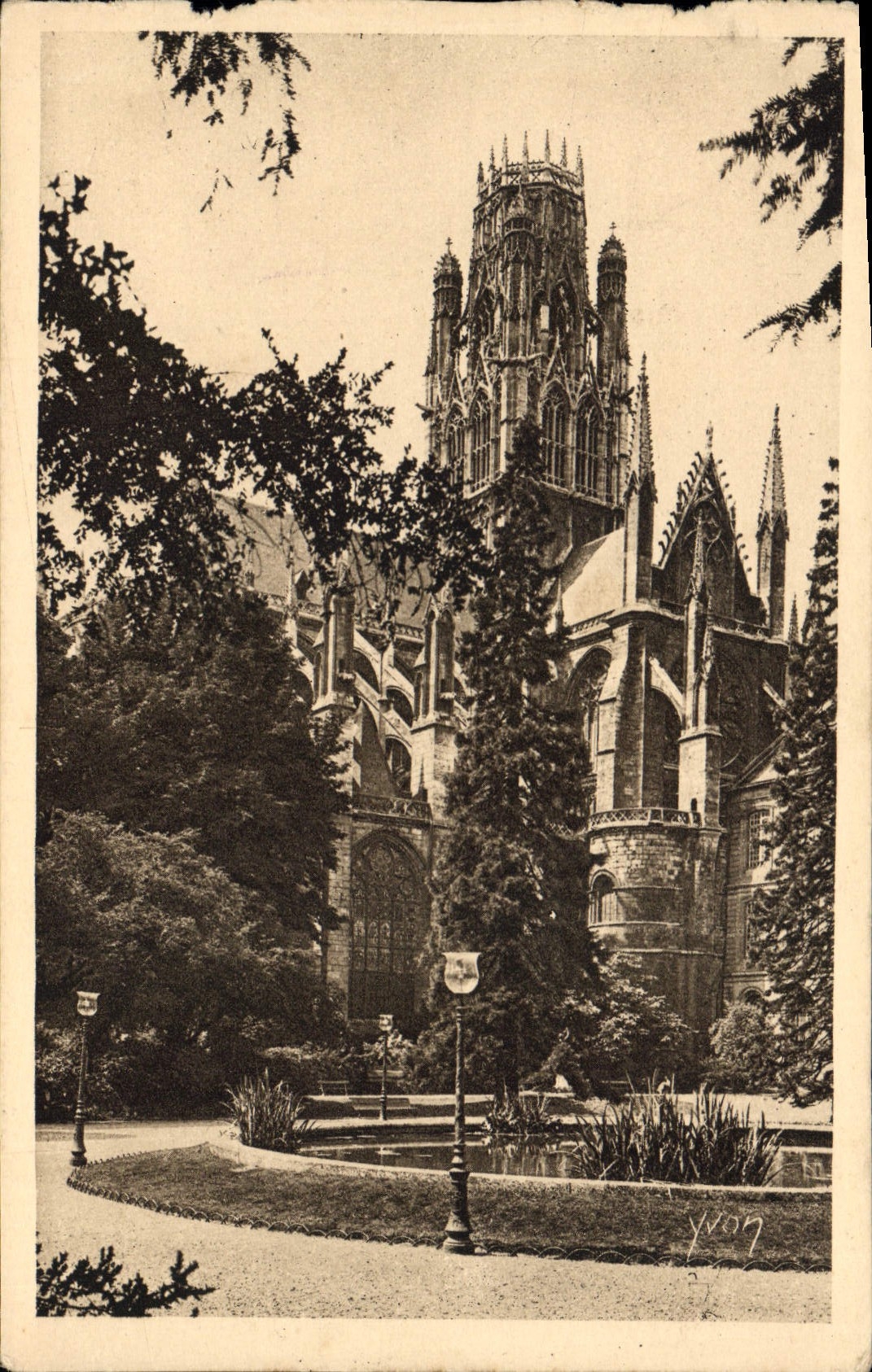 CPA La Douce France Rouen Eglise Saint Ouen 