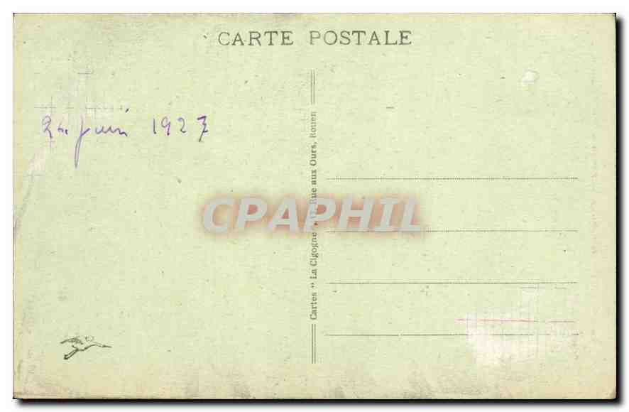 CPA Rouen Vieille Maison du XV siecle Rue St Romain  — Rückseite