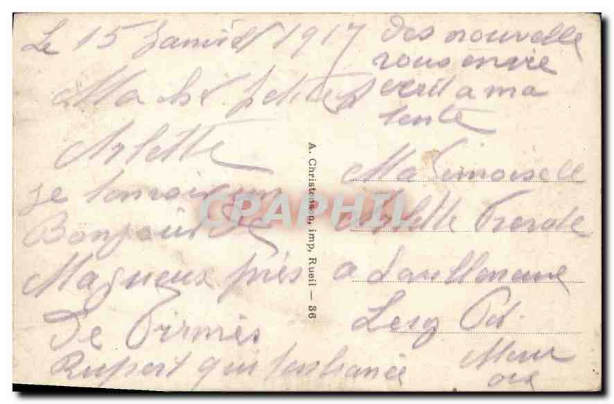 CPA Fantaisie Enfants — Verso