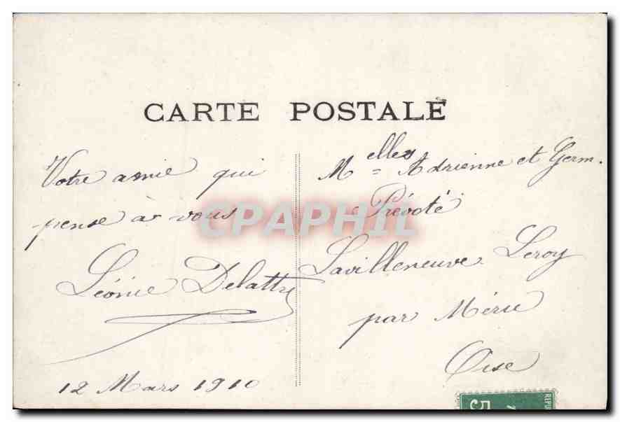 CPA Fantaisie Femme — Verso
