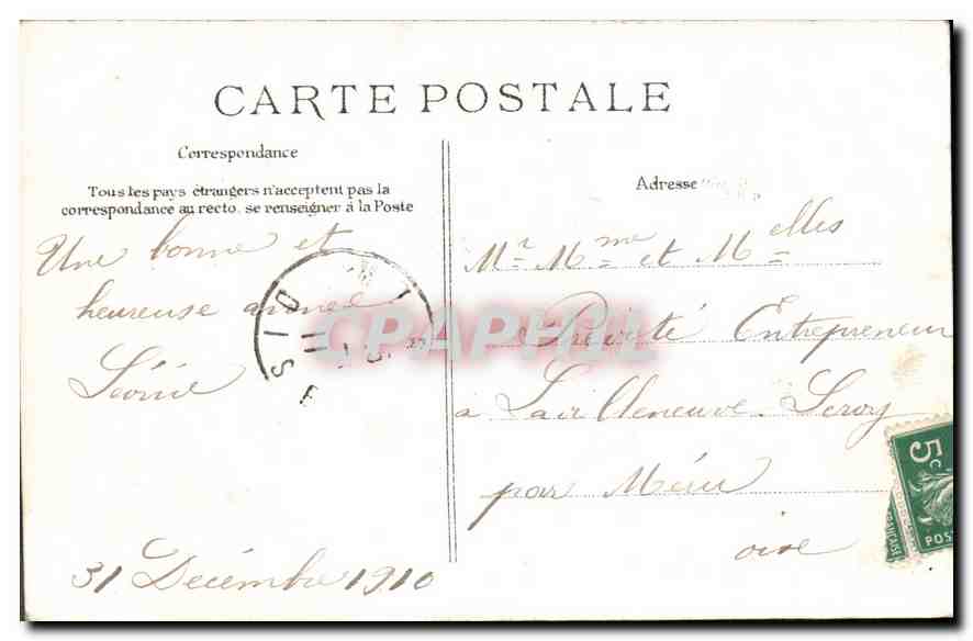 CPA Fantaisie Femme — Verso