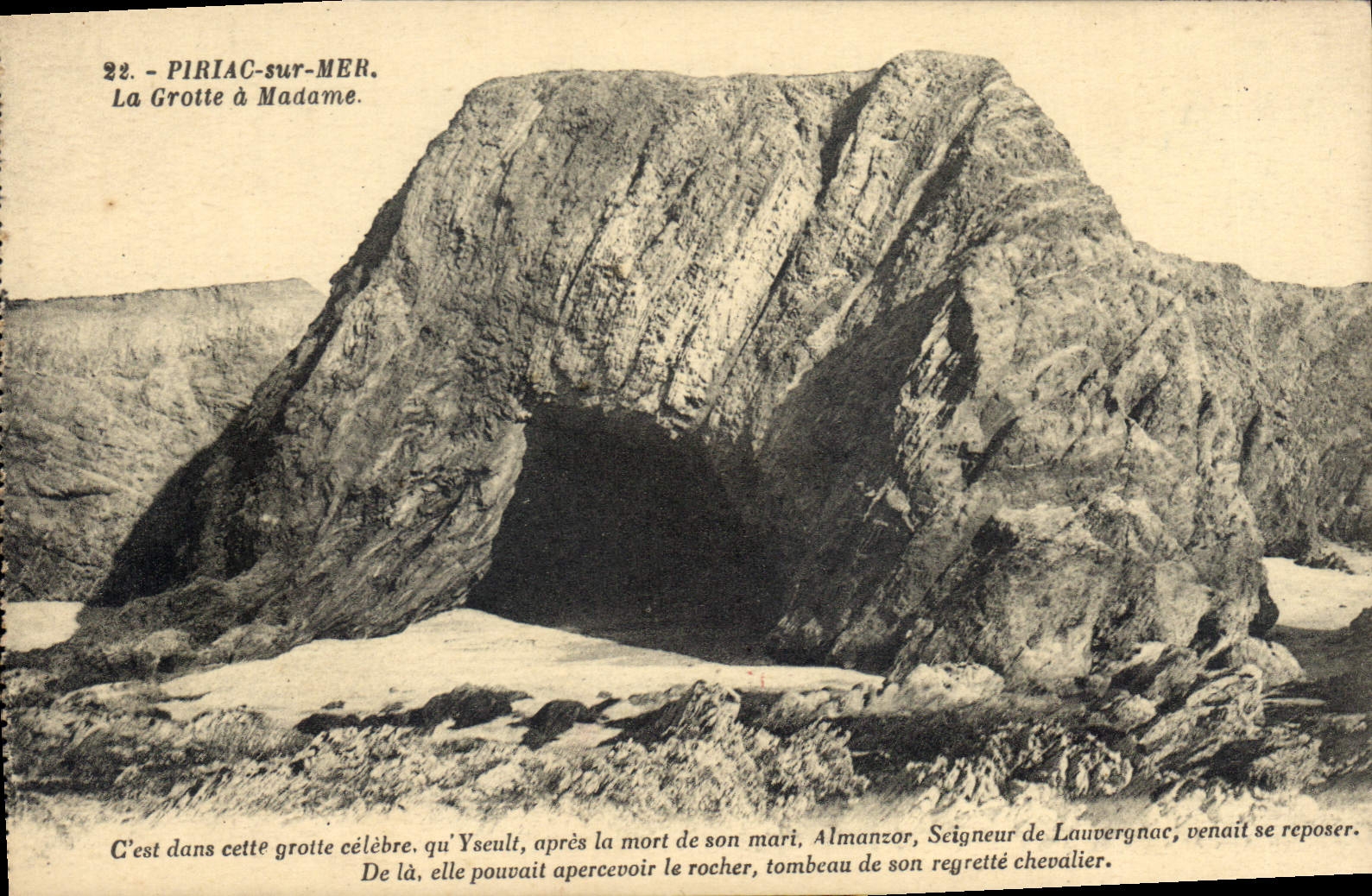 CPA Piriac sur Mer La Grotte a Madame 