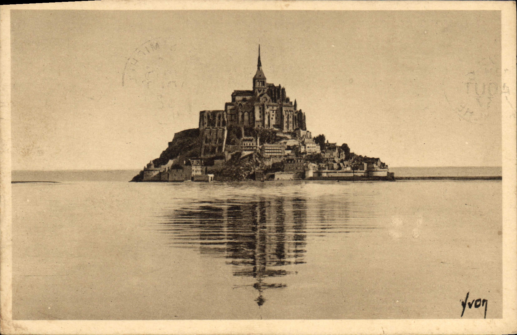 CPA Mont St Michel Vitre Fougeres 