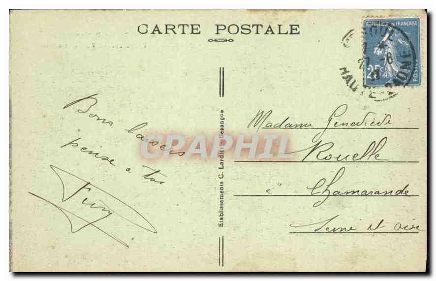 CPA La Haute Saone Pittoresque Vesoul Vue generale  — Rückseite