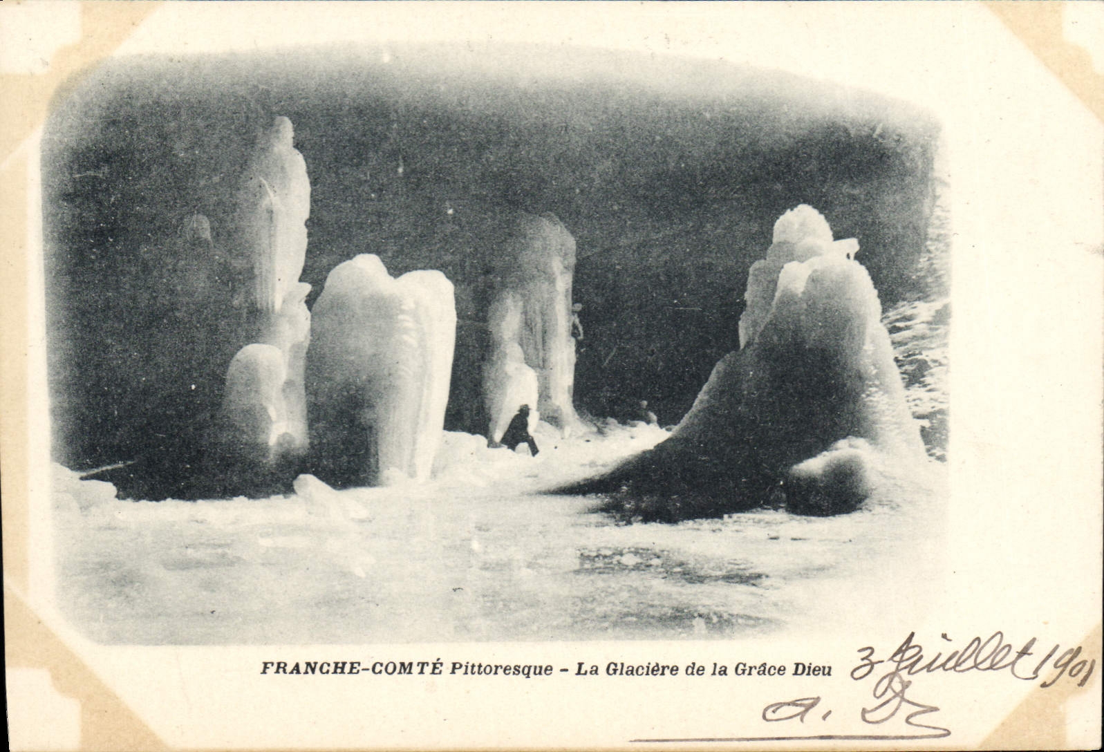 CPA Franche Comte Pittoresque La Glaciere de la Grace Dieu 