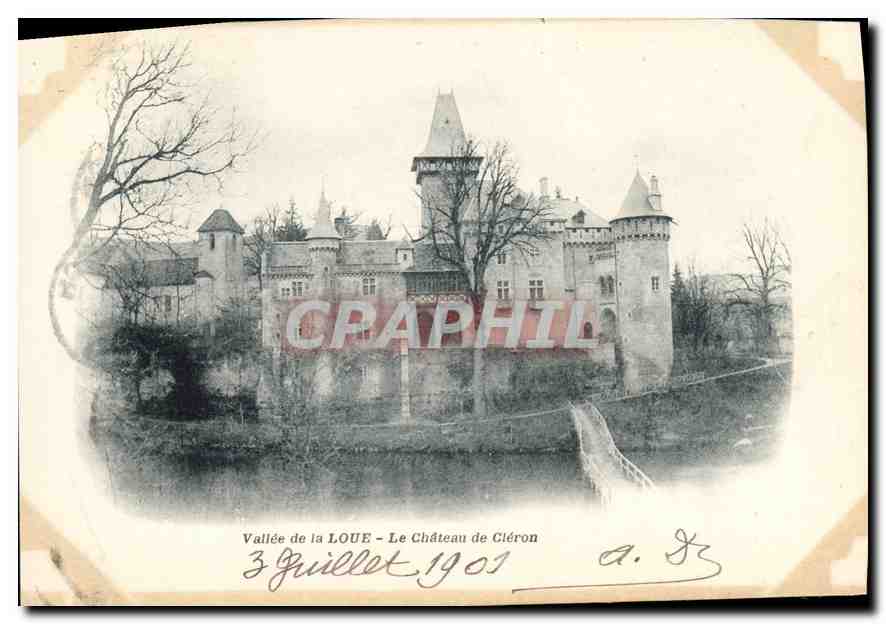 CPA Vallee de la Loue Le Chateau de Cleron 