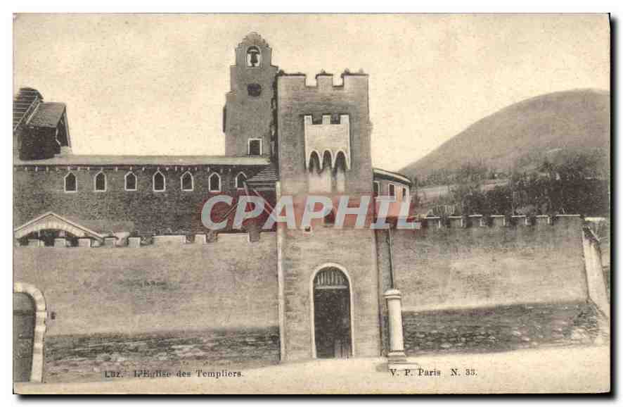 CPA Luz L'Eglise des Templiers 