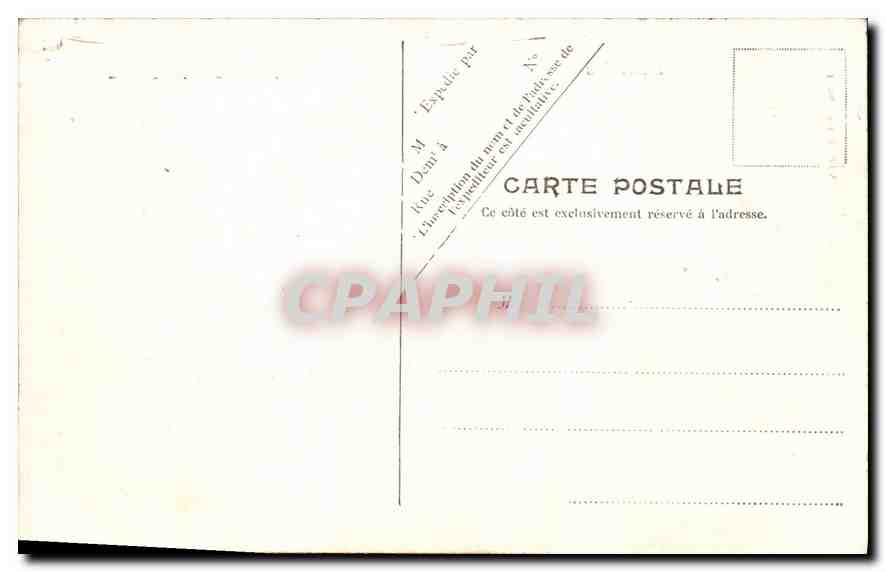 CPA Lourdes Le Calvaire Iere Station  — Verso