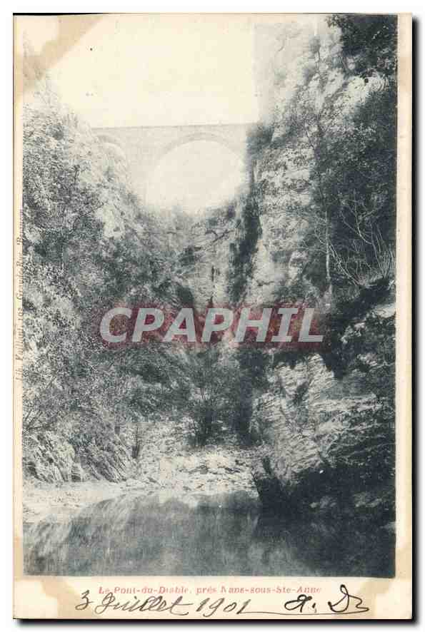 CPA Le Pont du Diable pres Nans sous Ste Anne