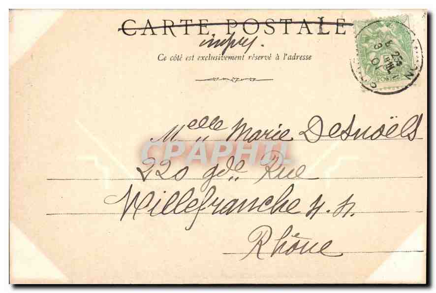 CPA Le Pont du Diable pres Nans sous Ste Anne — Rückseite