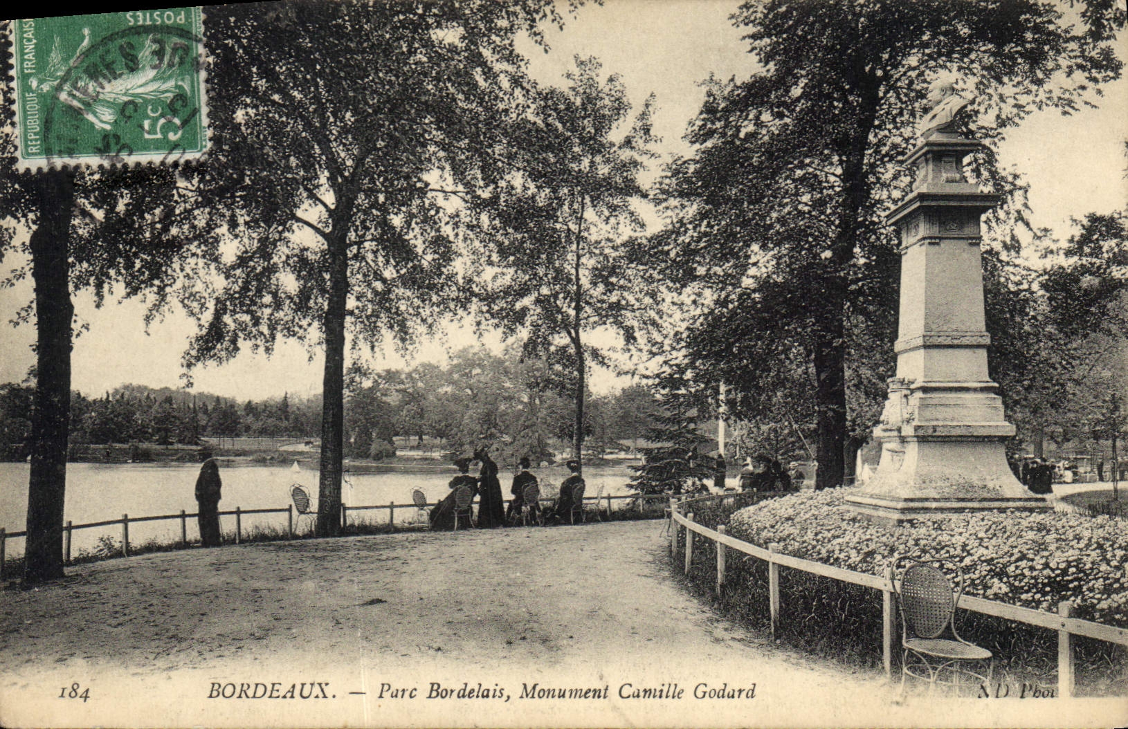 Bordeaux — Parc Bordelais, Monument Camille Godard — N.D. Pboi, n°184