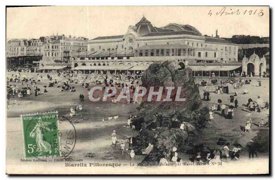 CPA Biarritz Pittoresque Le Roche 