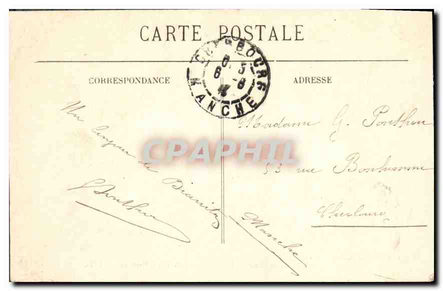CPA Biarritz Pittoresque Le Roche  — Verso