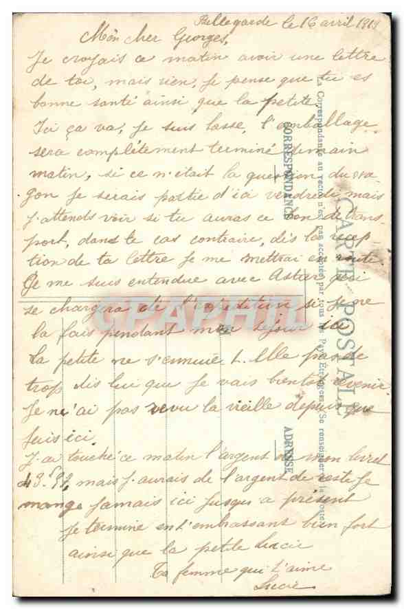 Bellegarde - Gorges et Pont de Lucev — Carte postale ancienne — Reverso