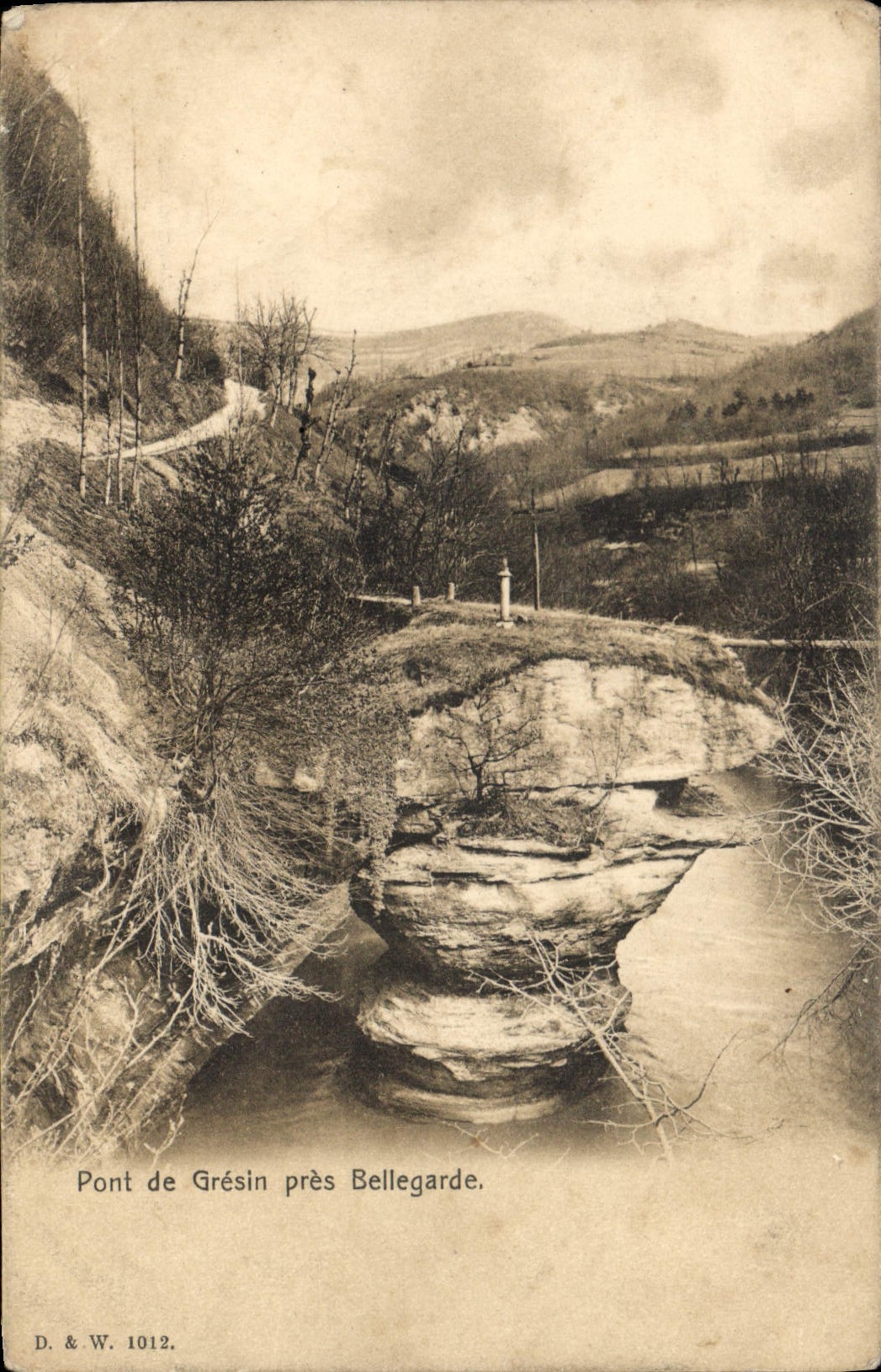 Brücke von Grésin bei Bellegarde — D. & W. 1012