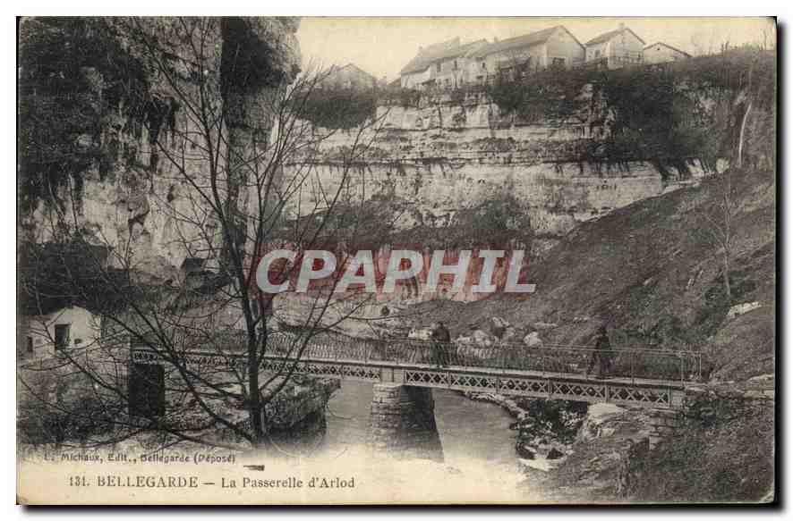Bellegarde — La Passerelle d'Arlod — Les Michaux, Édit., Bellegarde (Déposé)