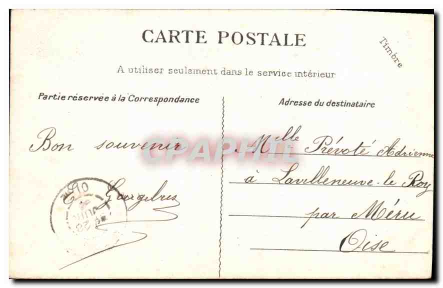 Montmartre — L'Église Saint-Pierre et la Basilique du Sacré-Cœur — G. C. A., Paris, n° 588 — Rückseite