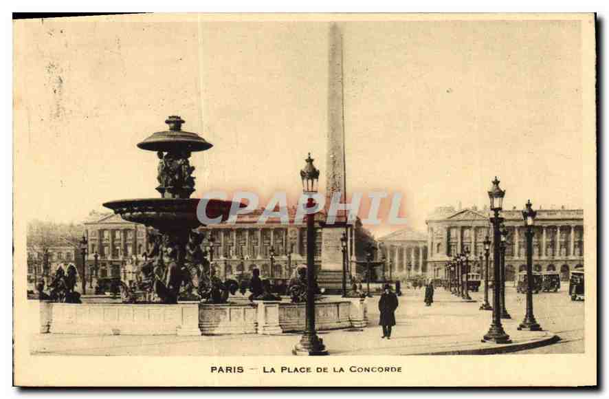 CPA Paris La Place de la Concorde 