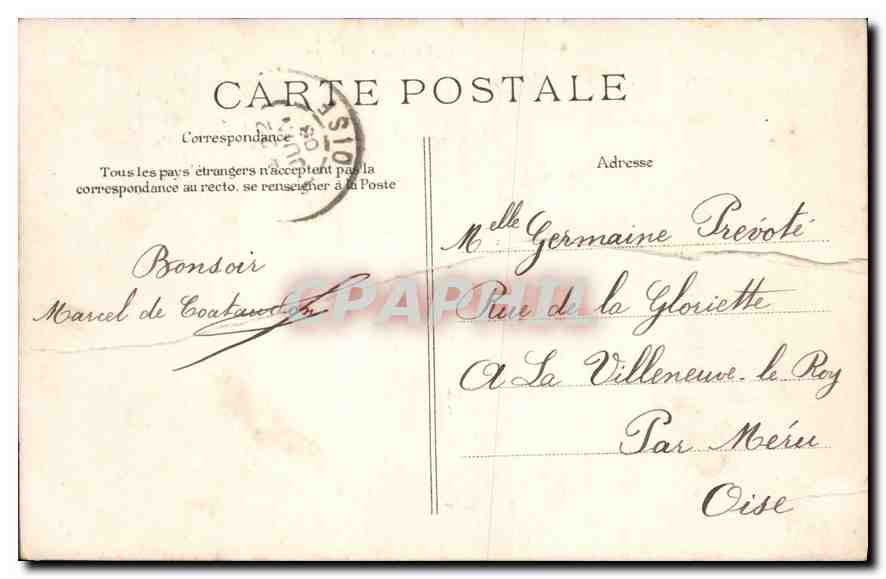 CPA Versailles Le Petit Trianon  — Verso