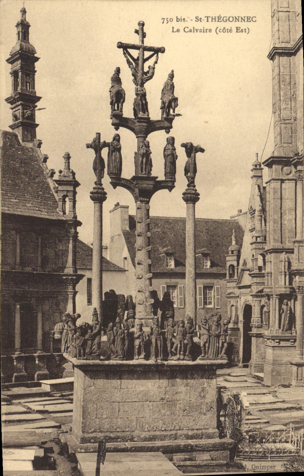 St-Thégonnec — Le Calvaire (côté Est) — Onimper, n° 750 bis