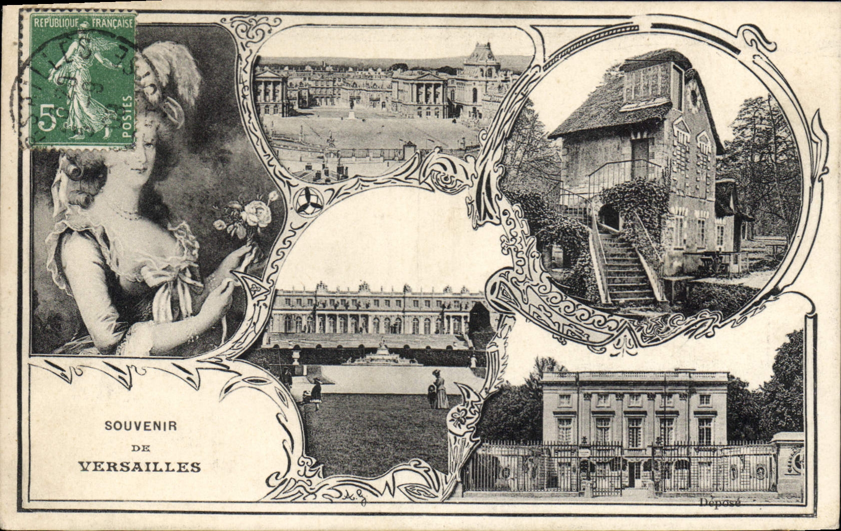 Versailles — Souvenir de Versailles — Déposé