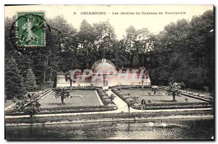 Cherbourg — Les Jardins du Château de Tourlaville — Éditions L. Darte, Nouveauville et Confections, Cherbourg