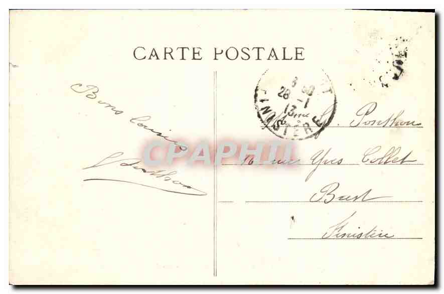 Cherbourg — Les Jardins du Château de Tourlaville — Éditions L. Darte, Nouveauville et Confections, Cherbourg — Rückseite