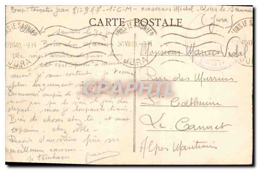 LONS-le-SAUNIER — Thermalbad — Verlag: CPAPHIL — Rückseite