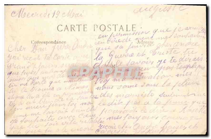 Arras — Côté gauche de la Petite Place après le dernier bombardement — L. C. H. Paris, n° 279 — Rückseite