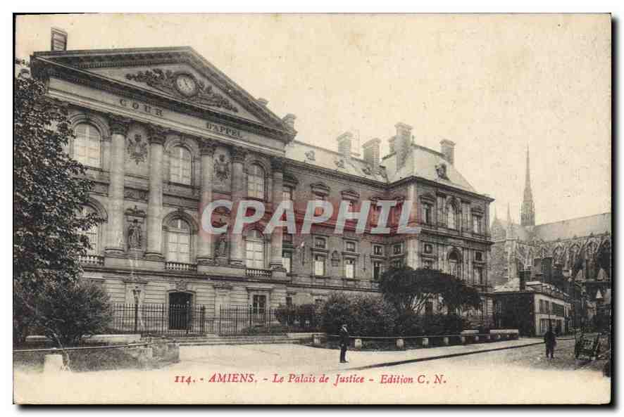 CPA Amiens Le Palais de Justice 