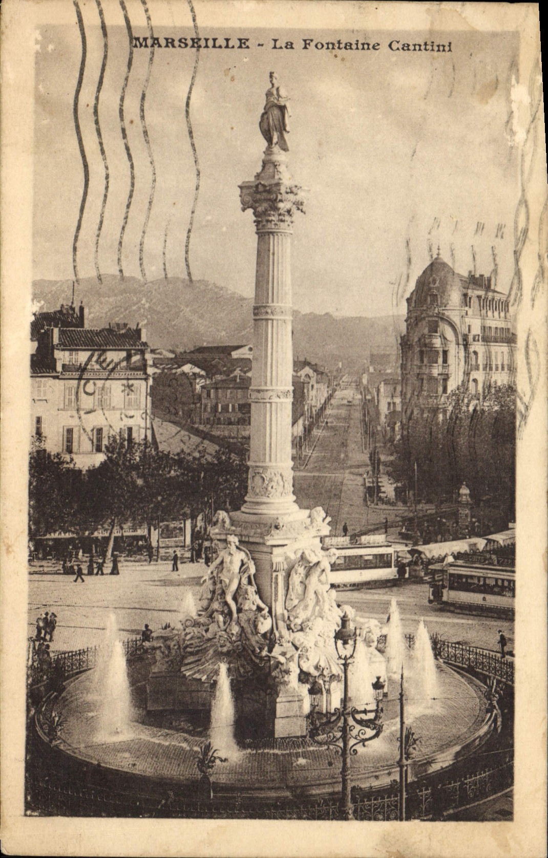 CPA Marseille La Fontaine Cantini 